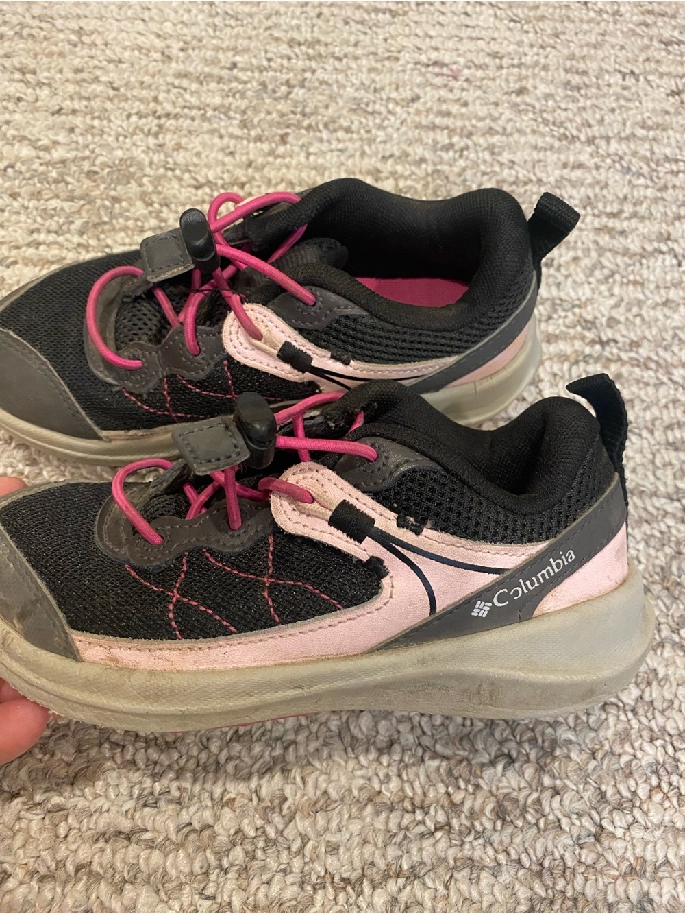 Columbia Kids' Black & Pink Hiking Sneakers